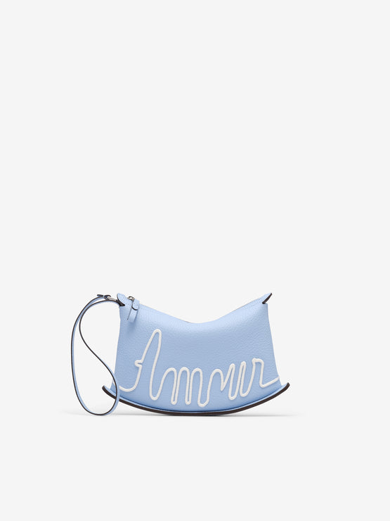 (Pin)_Co-Pin L'Amour Taurillon Soft Azure - Ivory